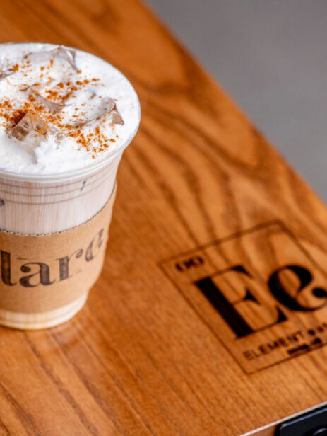 Iced drink from Solare Café at Element Eatery food hall