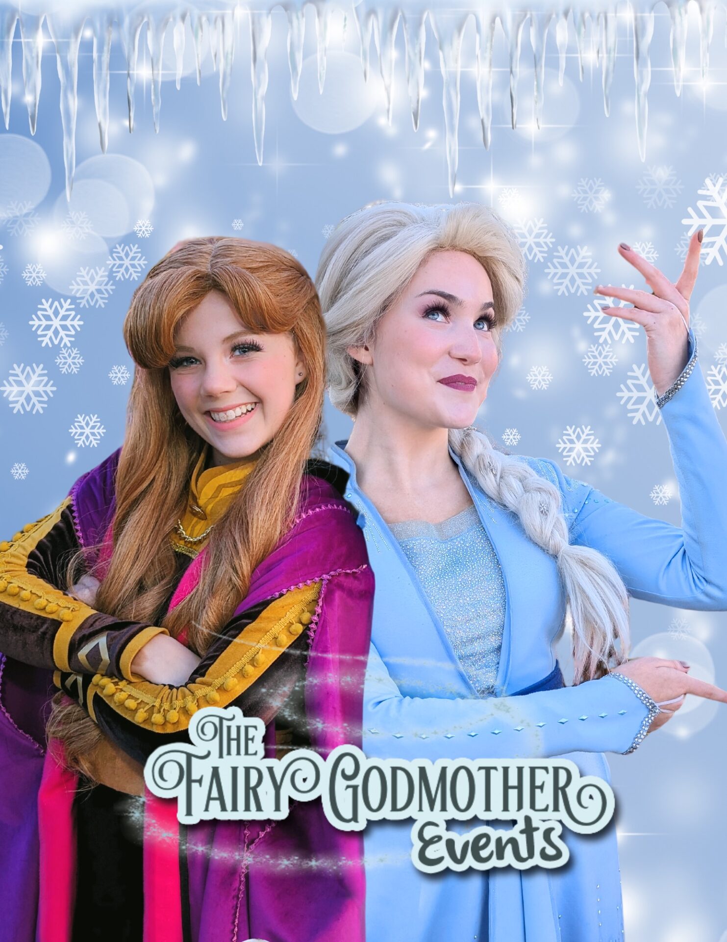 Anna and Elsa FROZEN at Element Eatery